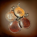 Laser Engraved Leather Key Chain - Idaho & Compass