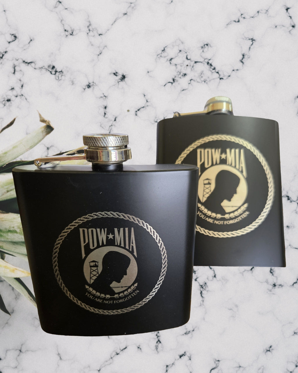 Laser Engraved 7 oz Flask